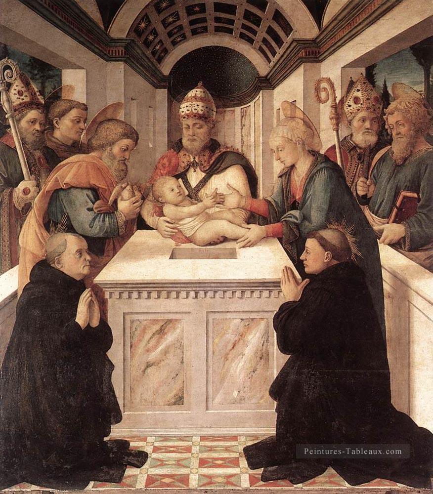 Circoncision Renaissance Filippo Lippi Peintures à l'huile